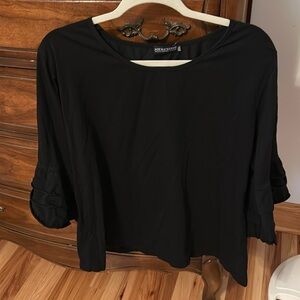 Jade Mackenzie XXXL black ladies top 3/4 sleeves